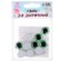 Elose -based eyes, set of 10 pcs., Size 1 pc. - 16 mm, green color with sparkles