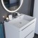 Sink uperwood Classic quartz 60 cm, quartz, white matte, jasmine