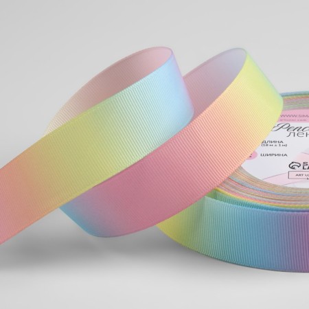 Rainbow Republic tape, 25 mm, 18 ± 1 m, multi -colored
