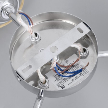 Cellular infinity chandelier 3x40W E14 chrome 40x40x25 cm-7