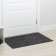 Moisted rug -drinking ribbed "Barrier", 60 × 90 cm, color gray color