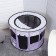 An animal aviary, a tent with a pattern, round, 90 x 55 cm, purple