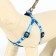 Camouflage set, kapron, leash 120 x 1 cm, fire 21-35 cm, blue-blue