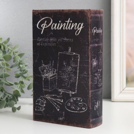 Safe Brush tree to the leatherette "Painting" 21x13x5 cm-7