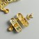 Castle Metal for the box "hook" gold set 4 pcs 2.7x2.5 cm