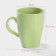 Ceramic share mug "Pastel", 280 ml, green color