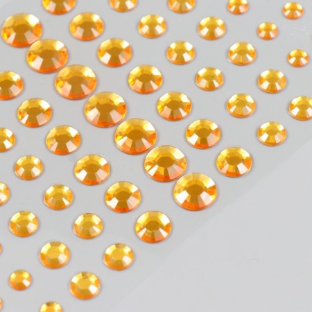 Plastic sticker "Rhinestones Mini, Max" MIX 10x20.5 cm-2