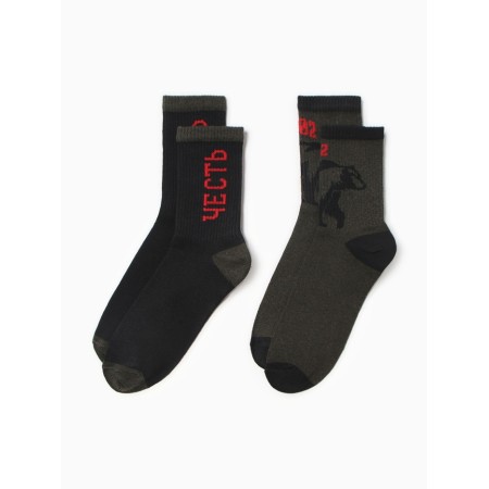 A set of male socks KAFTAN "Honor and dignity", p. 41-44 (27-29 cm), 2 pairs