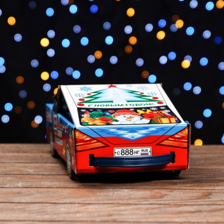 Gift box "New Year's Racing" 11.3 x 31.5 x 13.3 cm-2