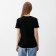 T -shirt female, black color, size 52