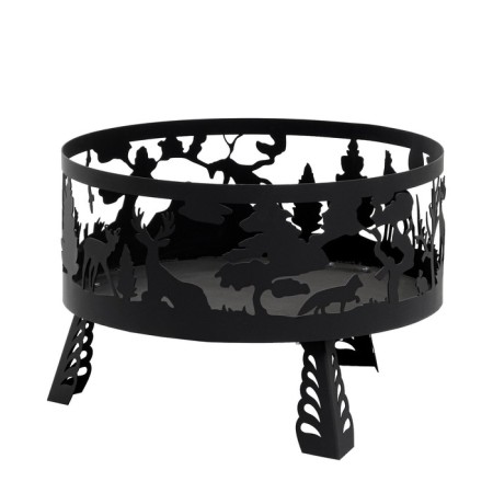 Kostrovshchi "Forest" steel thickness 2 mm, diameter 60 cm, height 24 cm/42 cm-1