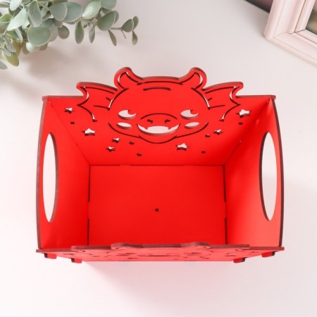 Basket-chip "Dragon Muzzle" red 18x12x14.5 cm (set of 5 parts)-3