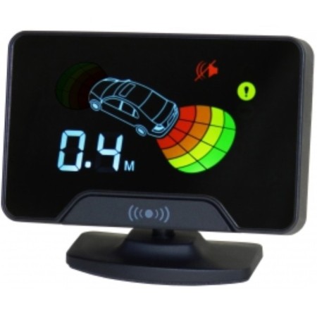 Parking radar Aaaline LCD-14 White 4 sensors/ 22 mm; monitor-1