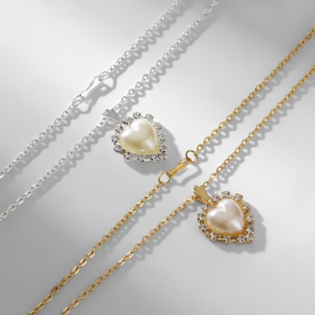 Pendant "chosen" heart volumetric, 40 cm, color mix