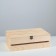 Wooden box 30 × 20 × 10 cm Gift with a sheet cover on loops with a lock