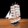The ship souvenir medium "Pillad", white sides, white sails, 45x9x41 cm