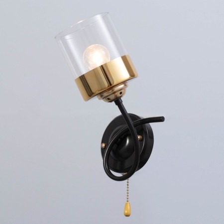 Sconces "Garder" 1x60W E27 brown, gold 17x15.5x29.5cm-1