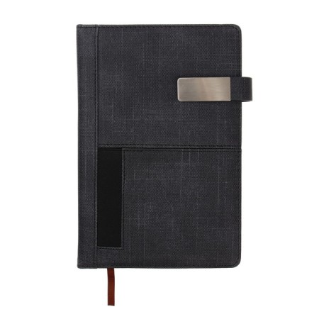 The diary is low, the PVC cover, A5 format, 140 sheets in a cage, with a knife, with a pocket, mix-2