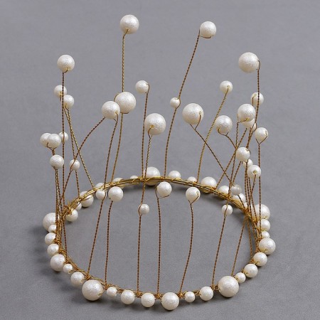 Jewelry for the cake "Pearl Crown", 12 cm
