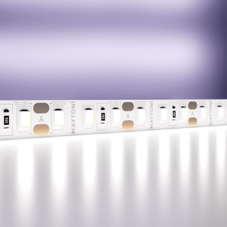 LED tape Maytoni, 12V, IP20, 2835, 14.4W/m, 6000K, 5 m, monochrome glow
