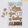 Cardboard stickers with "Little Boy" foil