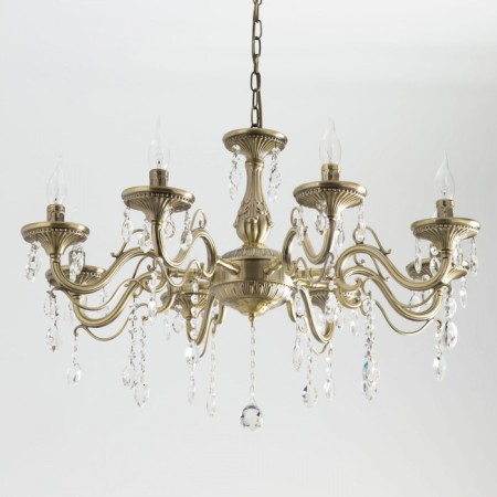 Suspended chandelier Citilux "Carmen" CL404183, 80x80x60 cm, 8x60W, E14, brown color-17