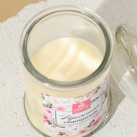 Candle in the bank of "pleasant surprises", Flower aroma-2