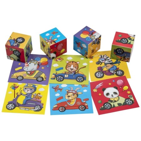Smart cubes “Who is rushing to what?”, In the subsurrent, 4 pieces-4