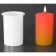 Mold silicone for a candle "Cylinder. Small strips" 6.5x6.5x8.7 cm