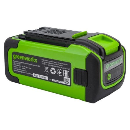GreenWorks G40B8, 40 V, 8 Ach, Li-Ion battery, charge indicator, 288 watts, 1.8 kg-2