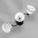 Aurora chandelier 3he27 40W Black 58x26 cm