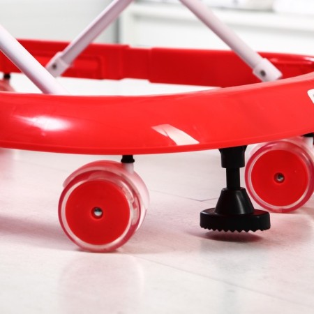 Walks "Fun", 8 Silik. wheels, muses., Light, toys, red-4