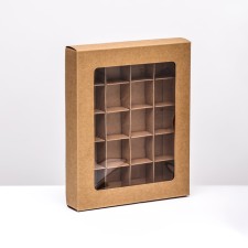Folding box under 20 sweets, craft, 17.7 x 22 x 3.5 cm
