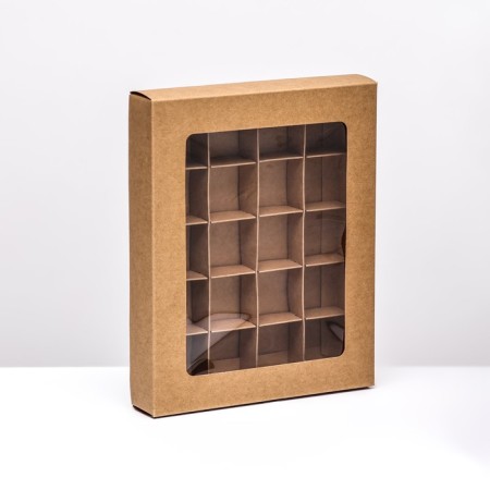 Folding box under 20 sweets, craft, 17.7 x 22 x 3.5 cm