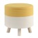 Pouff Devy, 400 × 400 × 400 mm, beige / mustard color