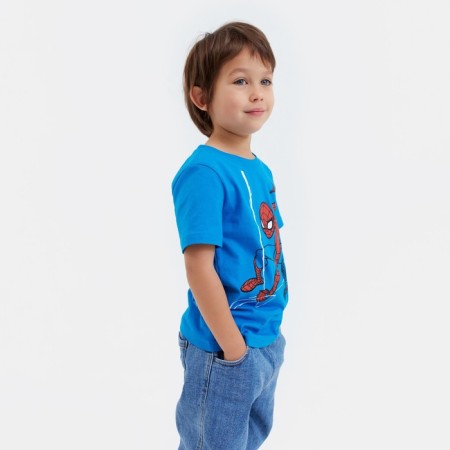 Marvel T-shirt "Spider-Man", height 98-104 (30), blue-1