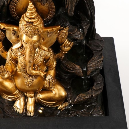 The desktop fountain from the network, the backlight "Golden Ganesh in the Grotto" 25x20x33 cm-4