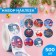 Stickers in the roll "New Year's house", 500 pcs, 3.8 x 3.8 cm