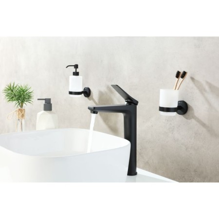 Lemark Bronx LM3709BL sink mixer, one -rod, tall, black-6