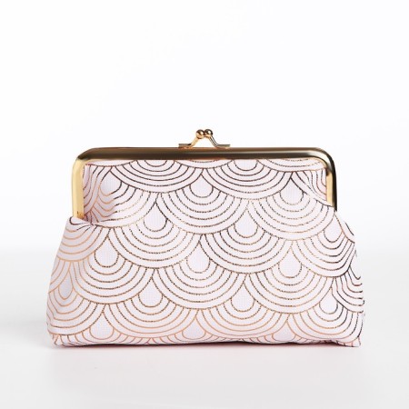 Cosmetic bag on the farmar, white color-1