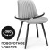 Stool on a metal frame Seda spinning metal/velor, black/gray 50x56x82 cm