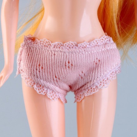 Clothes for dolls "Cute linen", pink color-5