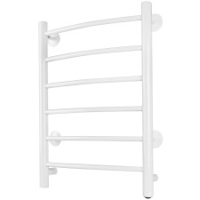 ARIS Robe electric heated towel rail, 400x600 mm, 6 crossbars, white