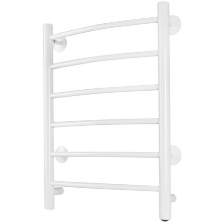 ARIS Robe electric heated towel rail, 400x600 mm, 6 crossbars, white