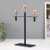 Summary metal for 3 candles "Celt" d = 2 cm black with gold 20x7x28 cm