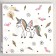 Paper napkins "Unicorn", 33x33 cm, set 20 pcs., White color