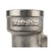 The square Stout SFT-0014-003412, 3/4 "-1/2", internal/internal thread, nickel. brass