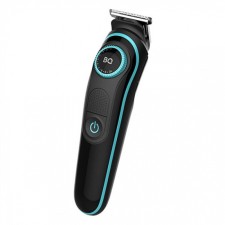 BQ TR1004 hair trimmer, for the face/body, 5 nozzles, from battery, black and turquoise