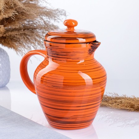 Kuvshin "Borisovsky" 1.7l / 22x15cm, orange strip