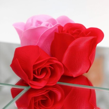 Soap roses, red and pink, set of 11 pcs.-5